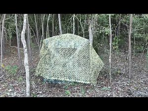 How to brush a deer blind