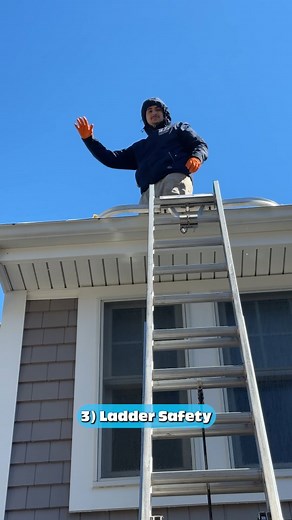 If you're not on ladders every day, it can get dangerous real quick. That's why the smartest thing to do is leave the ladders climbing to the pros! At Bright Brothers, we're certified in ladder safety, so you can stay on the ground while letting us keep your home cleaner and brighter than ever ✨️🫧 #brightbrothers #wecleeenit #exteriorcleaning #holidaylights #nationalladdersafetymonth #laddersafety | Bright Brothers