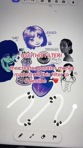 please use this filter it takes 2 seconds ❤️ #freepalestine #freecongo #robloxfreedraw