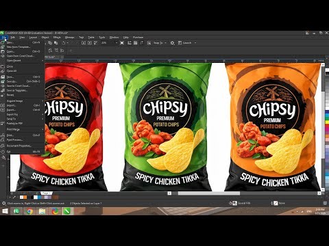 How to Design Chips Packet in CorelDRAW | Beginner to Pro Tutorial