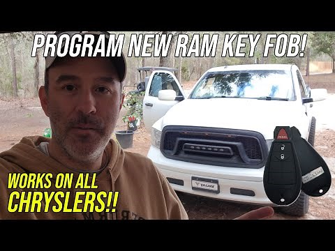 Programming 2018 RAM new key Fob - works on OTHER Chrysler/Jeep models too!