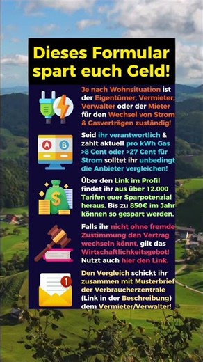 Dieses Formular spart euch Geld!