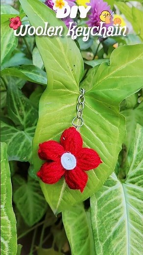 DIY Woolen Keychain | Easy & Cute Handmade Keychain Tutorial#diy #woolencraft #viral #shorts #craft