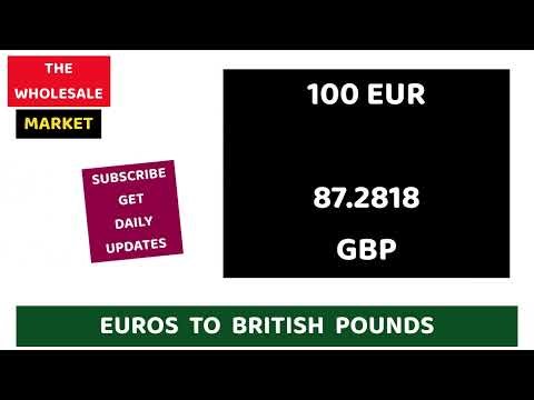 1 GBP to EUR British Pounds to Euros RATES TODAY 04 April 2026