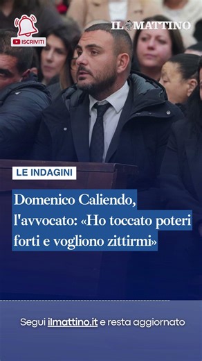 Domenico Caliendo, l'avvocato: «Ho toccato poteri forti e vogliono zittirmi»