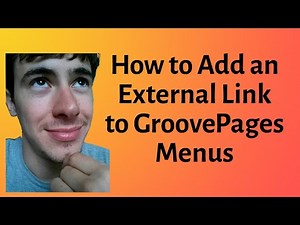 GrooveFunnels Tutorial - How to Add an External Link to GroovePages Menu