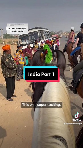 My first adventure starts in India 🇮🇳 have you ever ridden a Marwari horse? #traveltiktok #horseriding #marwarihorse #equestrianlife #fyp
