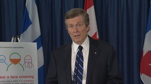 Mayor John Tory announced Thursday that the city plans to make face coverings mandatory on the TTC, a rule that could go into effect starting July 2. The TTC board will need to approve the recommendation at its meeting next week, though TTC CEO Rick Leary has already said he supports the plan. "I want to make sure people know our system is safe for both customers and employees," Leary said. Read more: https://www.cbc.ca/1.5607504 | CBC Toronto