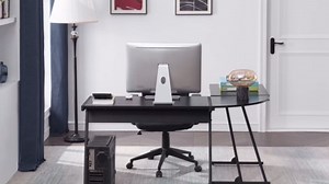 L-Shaped Computer Desk Large Computer Corner Desk Gaming Desk PC Laptop Table Writing Desk Study Desk for Home Office Desk 57 inches, Black