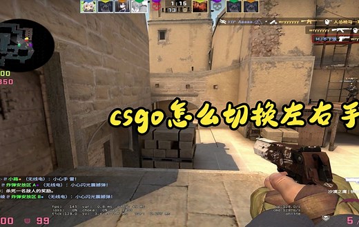 csgo怎么切换左右手