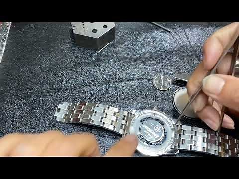 How to change watch battery for #Bulova precisionist