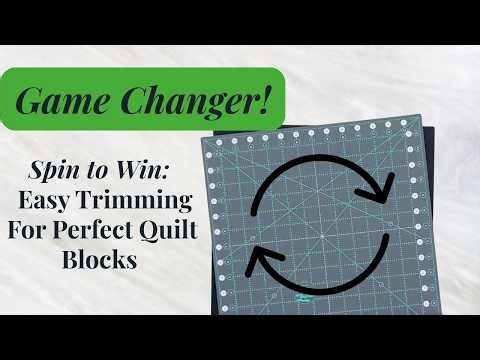Stop Flipping Your Fabric! ✂️ Rotating Mats Will Change Your Quilting