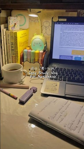 Cozy Study Vlog ✨ Romanticizing Studying & Productivity | Study With Me 📖 #studymotivation