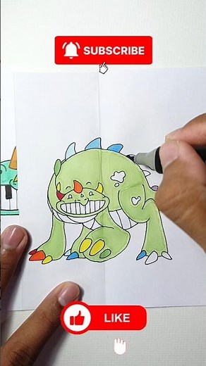 Drawing Pianosaurus (Poppy playtime) #poppyplaytime