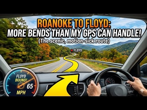 Roanoke to Floyd VA POV Drive: Scenic Blue Ridge Parkway #pov