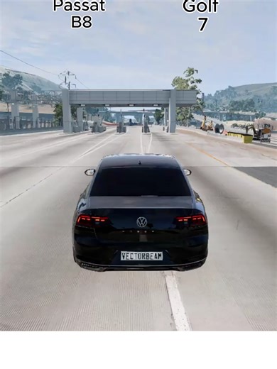 Passat B8 🆚 Golf 7 – Which is better? 😱#beamng #shorts #passat #vectorbeam #volkswagen