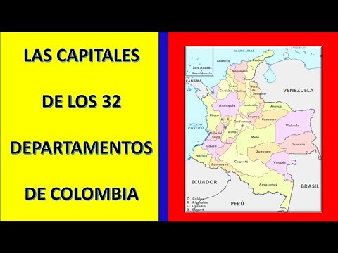 Capitals of the Departments of Colombia
