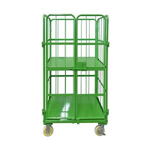 [Hot Item] Metal Logistics Cage Cart Warehouse Trolley Roll Cage Mobile Roll Container