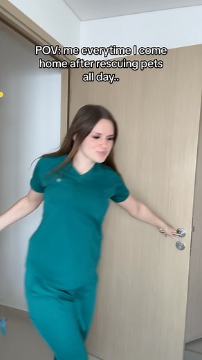 𝓐𝓶𝔂 💗 on Instagram: "do you have the same routine right after a tiring workday? #veterinary #afterwork"