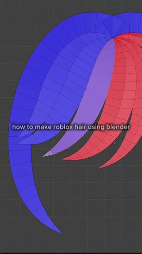 how to make roblox female hair using blender.#roblox #robloxugc #robux #robloxclothing #ytshorts
