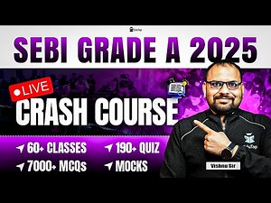 SEBI Grade A 2025 Crash Course | SEBI Assistant Manager Coaching | SEBI Officer Online Classes