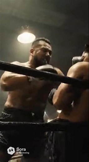 AI Underground Boxing Cornered knockdown #shorts #boxing #knockout