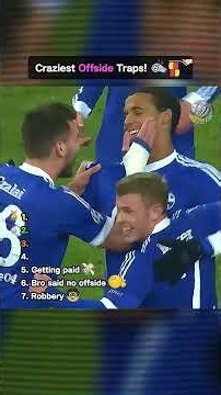 The SMARTEST Offside Traps In Football History!🚩⚽ #football #offside #shorts