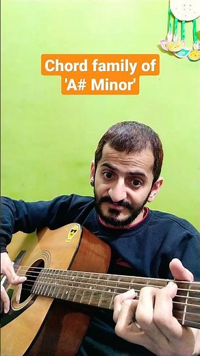 Chord family of 'A# Minor' | Basic Guitar Lesson | Ramanuj Mishra | #shorts