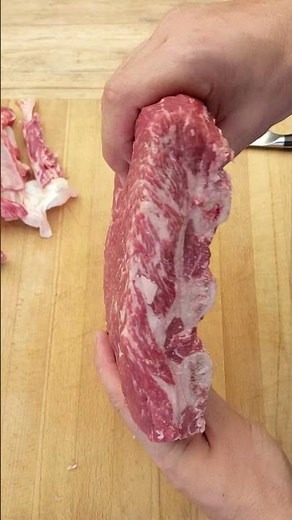 How to Trim Beef Ribs #shorts