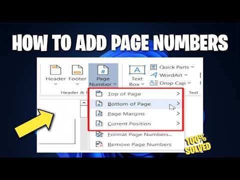 How to Add Page Numbers in Microsoft Word (Easy Tutorial)