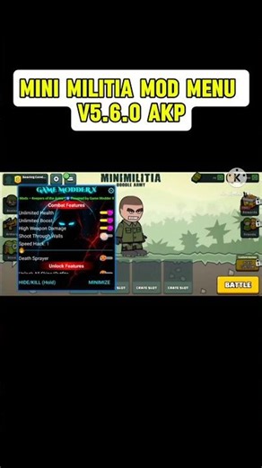 Mini Militia Mod Menu v5.6.0 APK | Mini Militia Hack #minimilitia #shorts