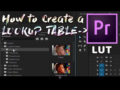 How to Create a Lookup Table in Premiere