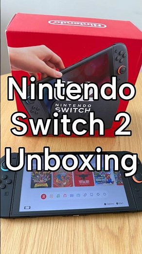 Nintendo Switch 2 Unboxing – My First Look!