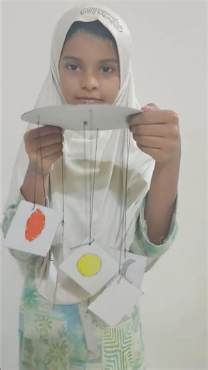 3D shape mobile project /school maths project /9 October 2025