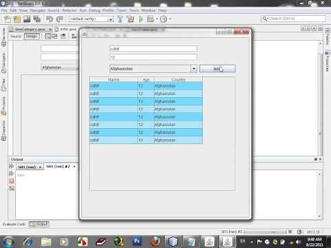 07 Jtable Customize JTable with Color