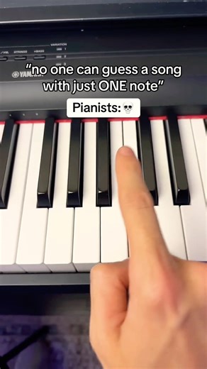 Can You Guess This Song With ONE Note?🤔 #piano #tutorial #music