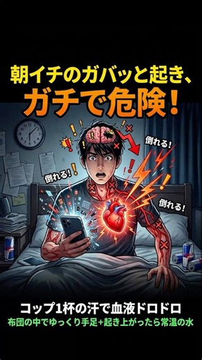 朝イチのガバッと起きガチで危険