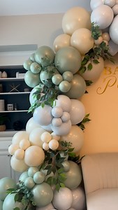 Baby Patel 🤍 The perfect decor to celebrate Baby Patel 🍃 & this color scheme was perfect! | Blissful Event Decor LLC.