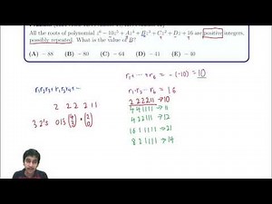 2021 AMC 10A #14 / 12A #12 (Using Vieta's Formulas and Combinatorics)