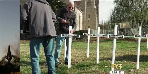 Springfield church honors homicide victims with memorial crosses