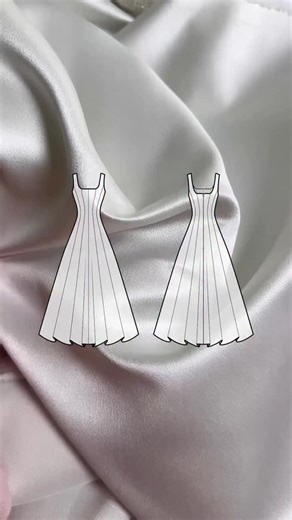 PDF Sewing Patterns on Instagram: "everyone’s favorite, the Pearl dress 🐚 I have the full sewing tutorial on my YT channel, and the sewing pattern is available on my website, linked in my bio 🤍 . . #sew #sewingpattern #diyfashion"