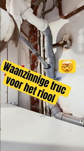 Waanzinnige truc voor het riool! Ontstoppen #plumbingtime #tools