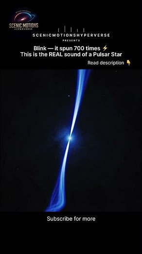Blink and It Spins 700 Times ⚡ Hear the Real Sound of a Pulsar Star | NASA