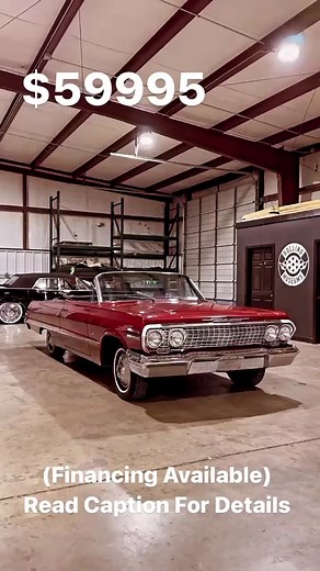 Loading....63 impala This one was purchased new at Superior Chevrolet in Atlanta. She's a 1 owner Georgia Peach that was restored approx 7 years ago. The small block chevy motor was rebuilt, all of the body mounts were replaced, a new canvas top was installed, and she was resprayed in the original Palomar Red Poly. Beautiful car, and a rolling piece of history. Includes original owners manual and some other sales documents. $59,995 buys it. Cash or financing is available. Nationwide shipping is