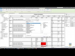 Revit 2019 Embedded Schedule in Spaces for Air Terminals