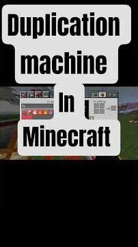 Duplication machine in Minecraft Bedrock Edition 100% working ☺️☺️