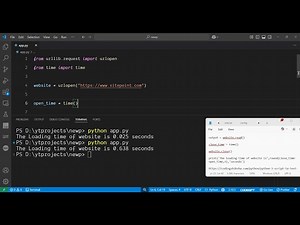 Python 3 Script to Test the Speed & Check the Loading Speed of Website in Seconds in Terminal