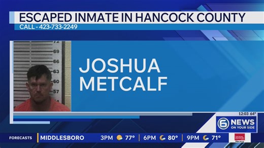 Search underway for escaped inmate in Hancock County