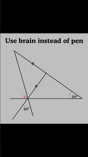 Basic mathematics Triangle problem algebra tricky problem #mathteacher #mathlover #mathfun #algebra