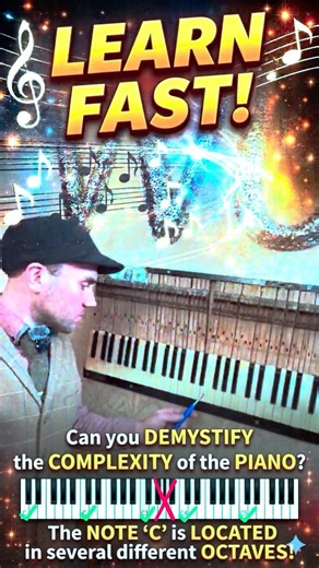 Can i play the Note ‘C’ in different OCTAVES on the PIANO? LEARN FAST!